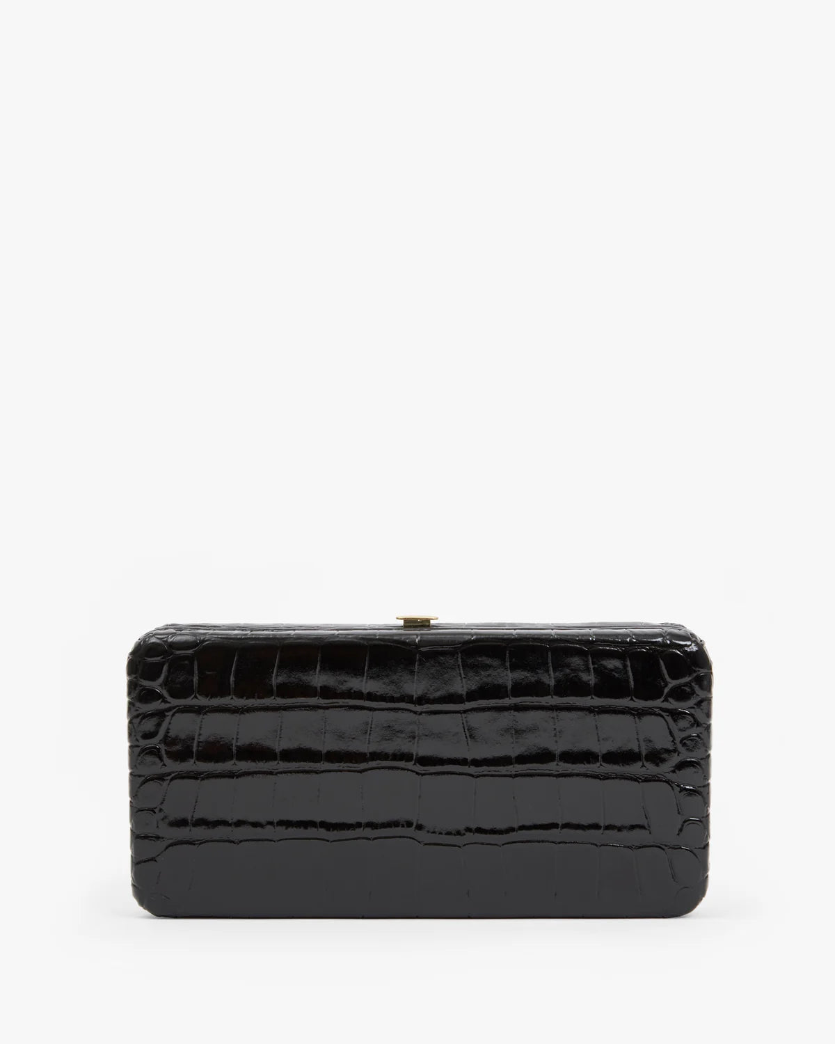 Clare V Le Tabac Croco Leather Clutch