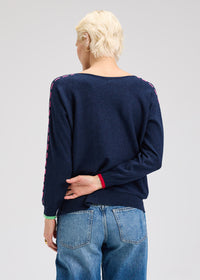 Zaket & Plover Threaded Star Crew Sweater