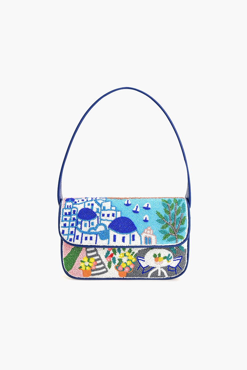 America & Beyond Santorini Beaded Shoulder Bag Final Clearance