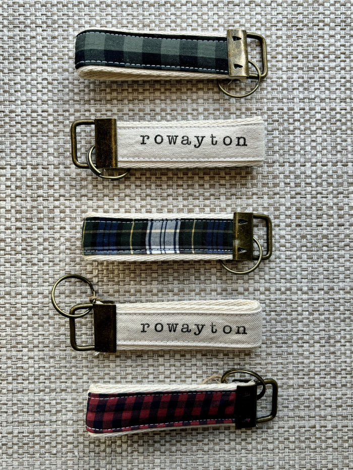 Seagate Studios Rowayton Tartan Plaid Key Fob