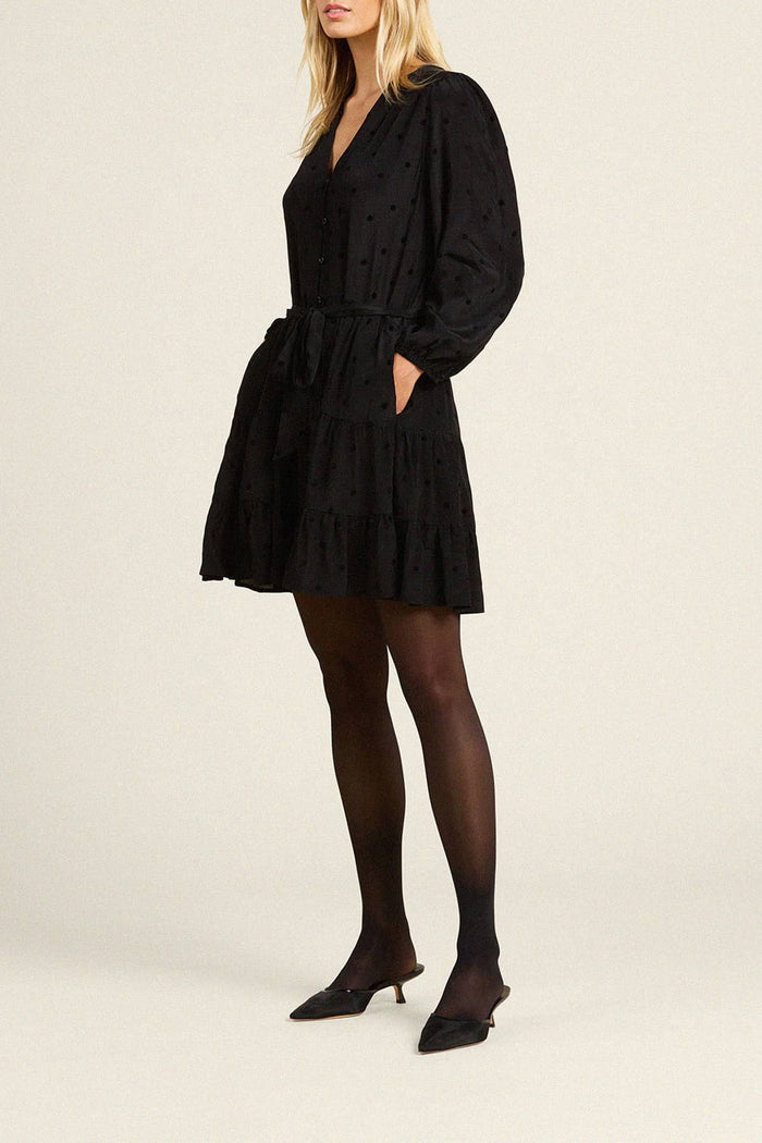 Trovata Birds of Paradis Celeste Polka Dot Dress