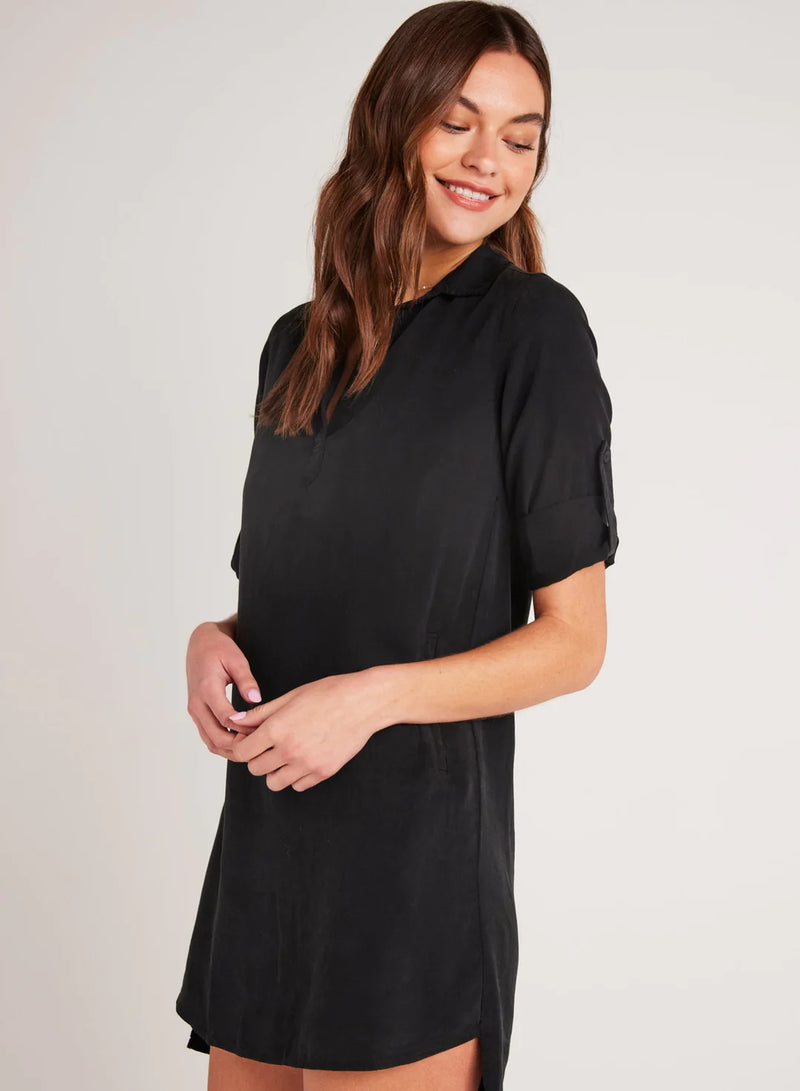 Bella Dahl Long Sleeve A-Line Shirt Dress