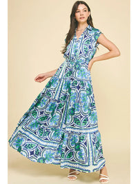 Pinch Floral Tiered Maxi Dress