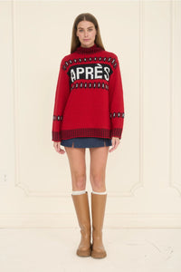 Moon River Apres Ski Mock Neck Sweater