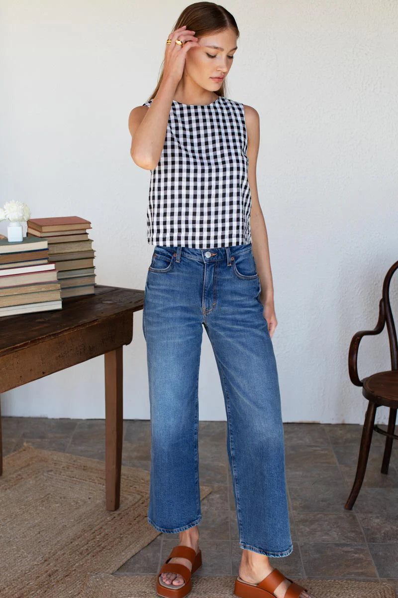 Emerson Fry Gingham Studio Top