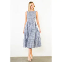 THML Sleeveless Gingham Dress