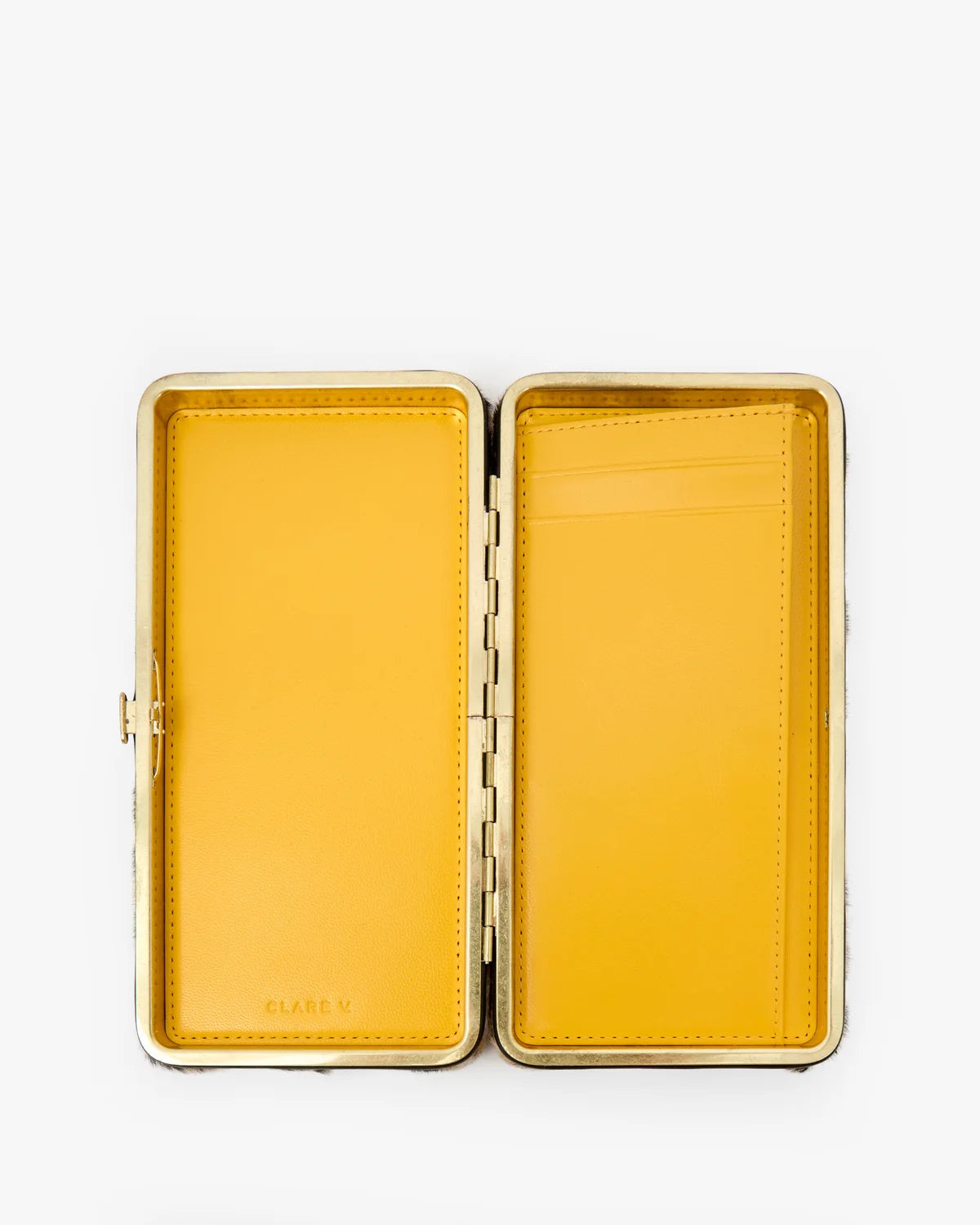 Clare V Le Tabac Snow Leopard Clutch