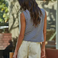 By Together Striped Sleeveless Top