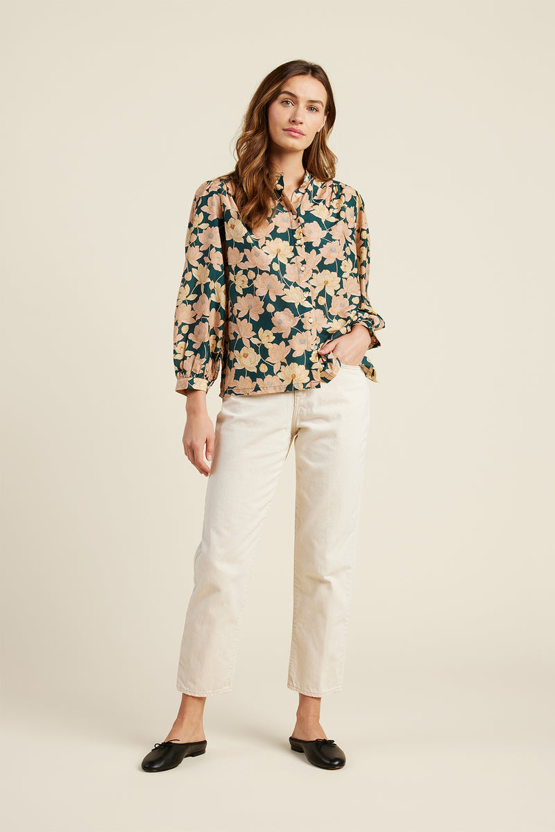 Trovata Birds of Paradis Jasper Twighlight Clara Blouse Final Clearance