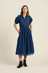 Trovata Birds of Paradis Oceanside Plaid Hildie Dress-Final Clearance