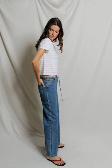 PerfectWhiteTee Everett Stripe Tee