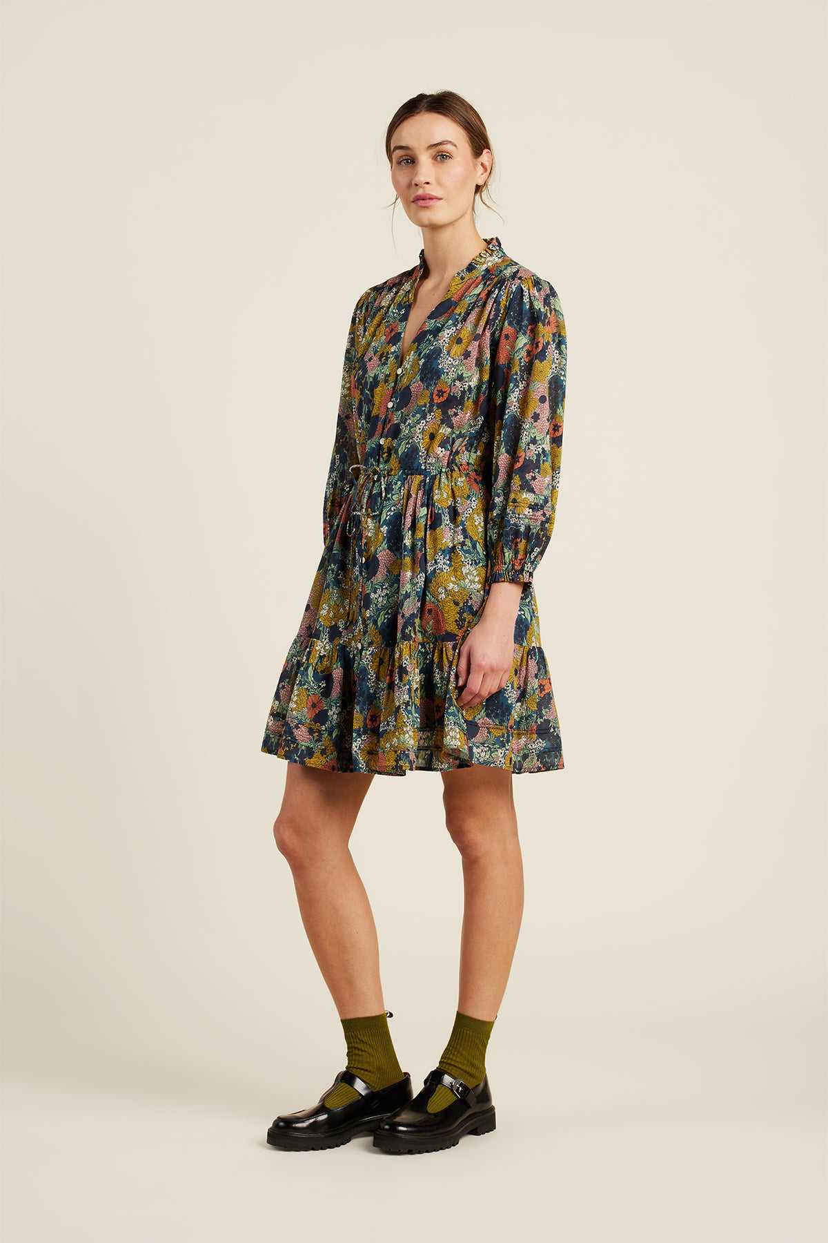 Trovata Birds of Paradis Deep Bramble Yulia Dress