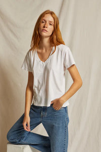 PerfectWhiteTee Hendrix Boxy V-Neck Tee