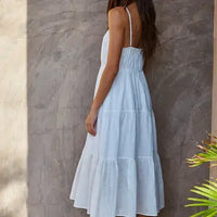 By Together V-Neck Tiered Midi Dress