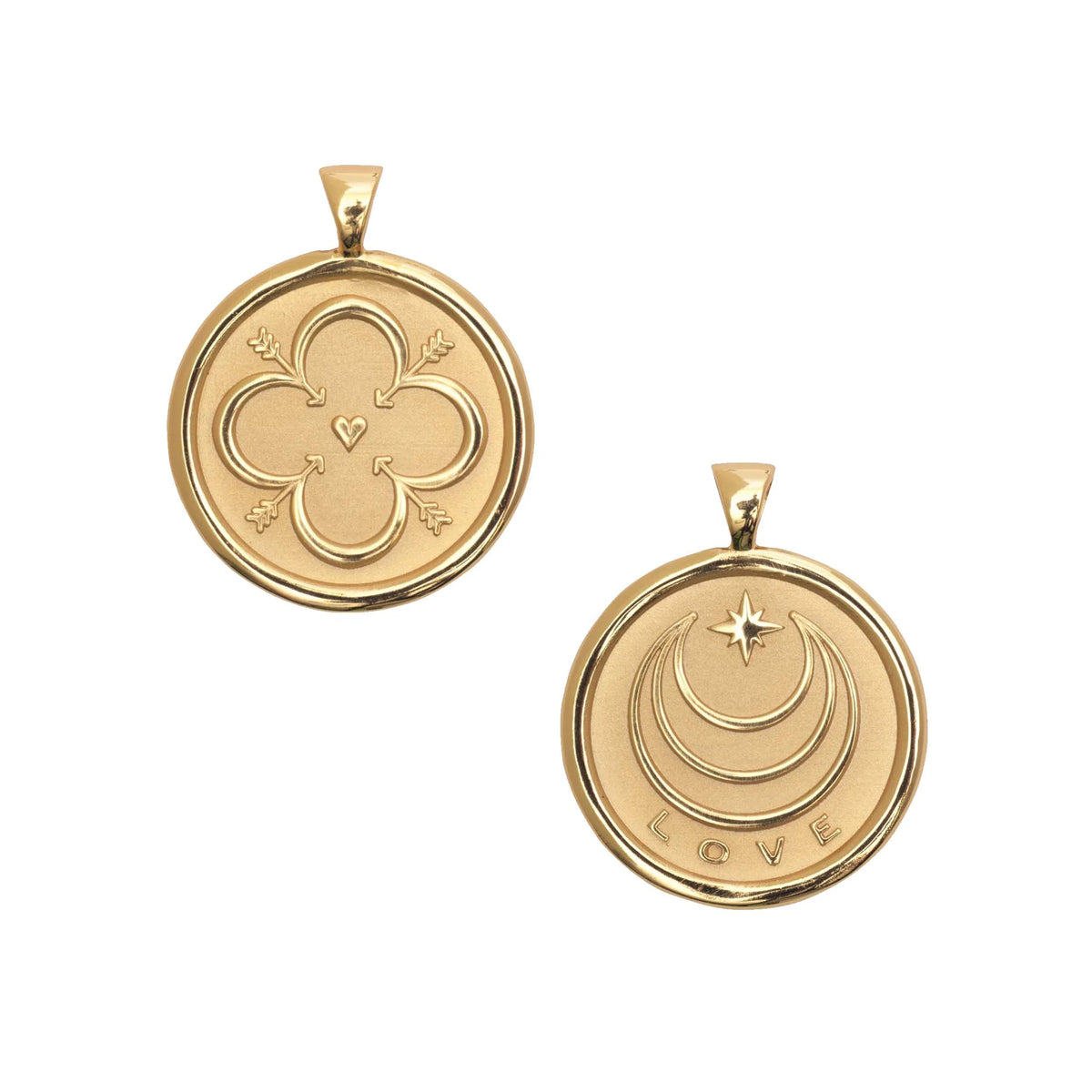 Jane Win Small Love Coin Pendant