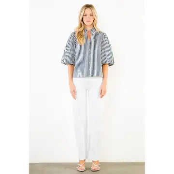 THML Stripe Button Down Top