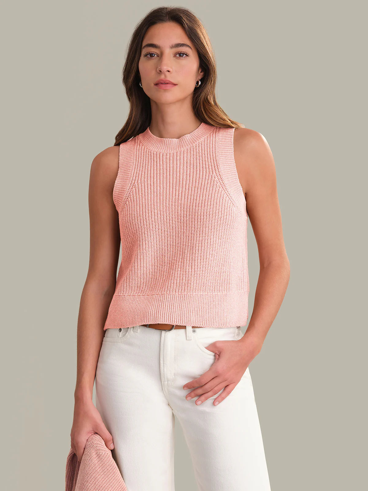 525 America Demi High Neck Crew Tank