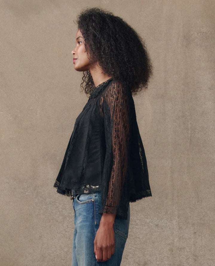 The Great Keepsake Lace Collared Top