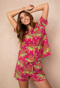 PrintFresh Bagheera Print Shorty PJ Set