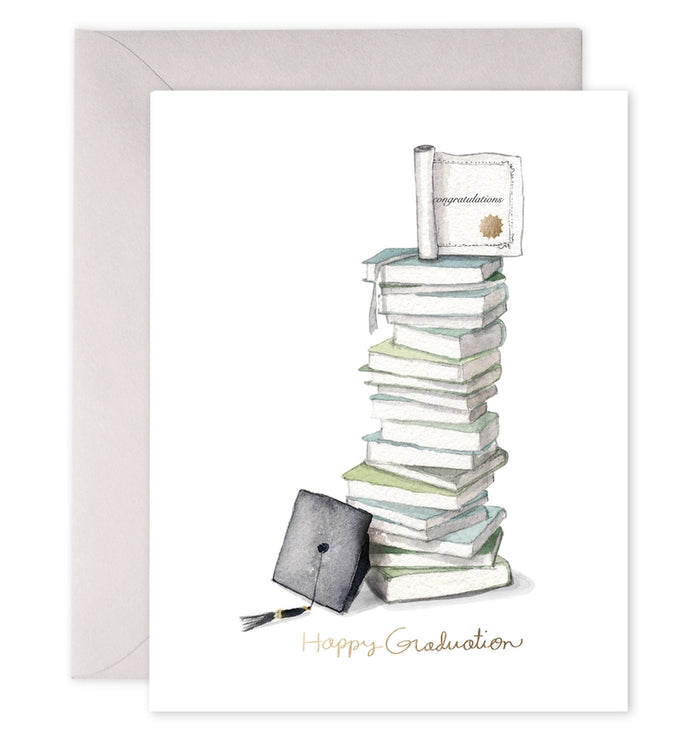 E.Frances Grad Book Stack Card
