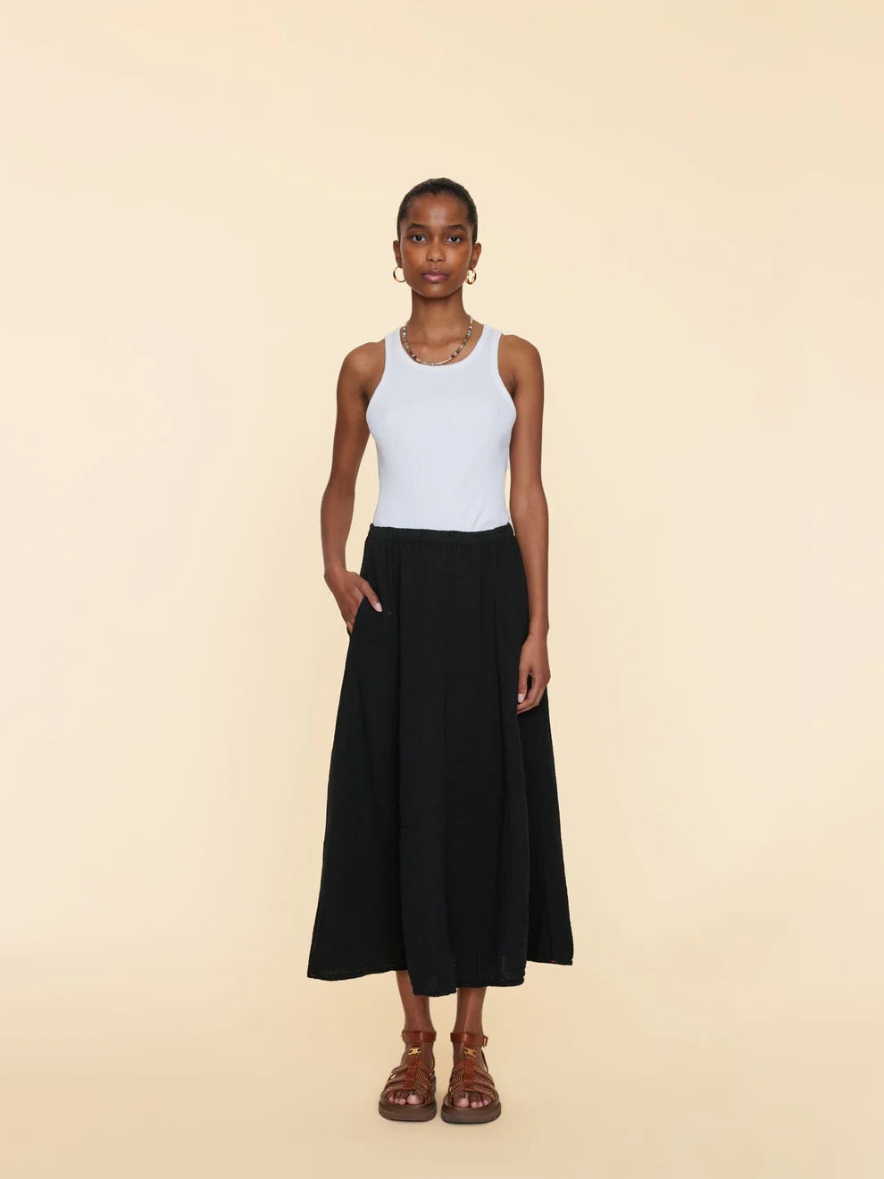 Xirena Deon Cotton Gauze Skirt