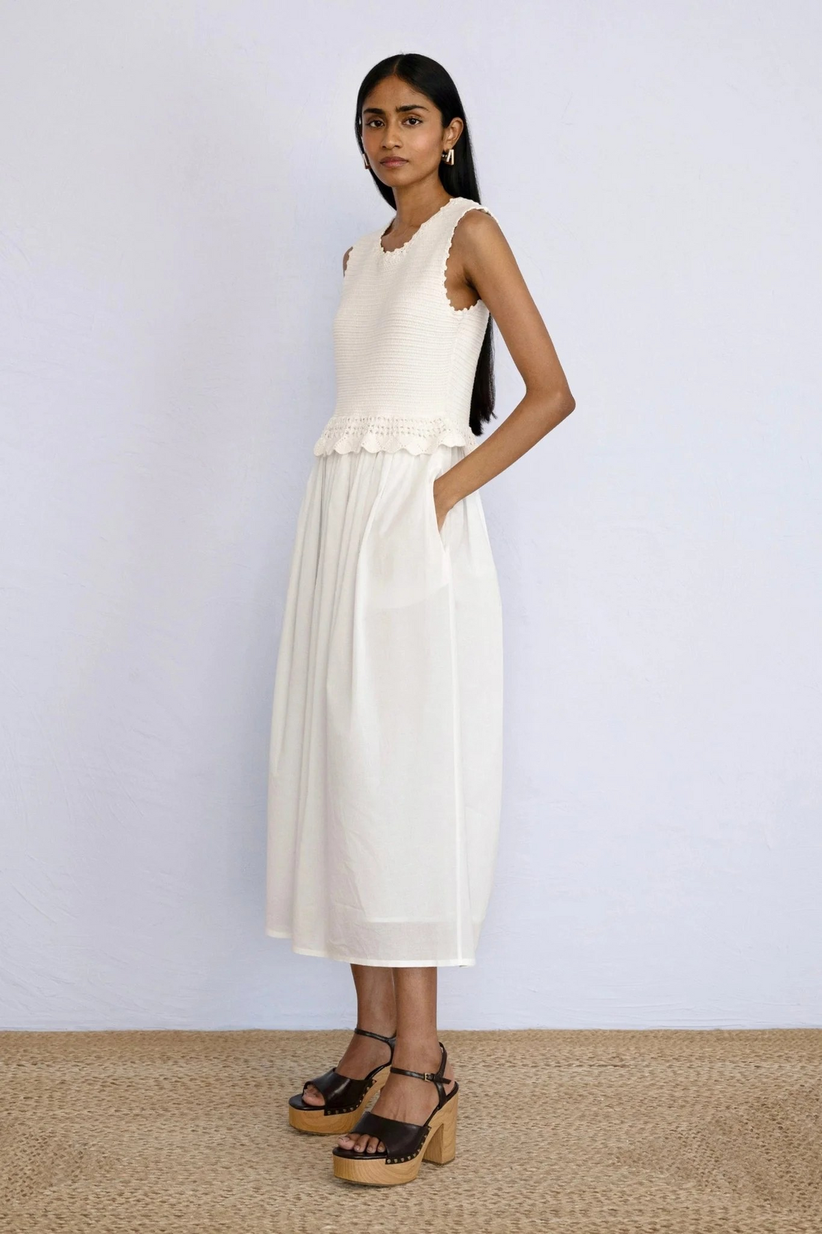 Banjanan Heather Crochet Maxi Dress