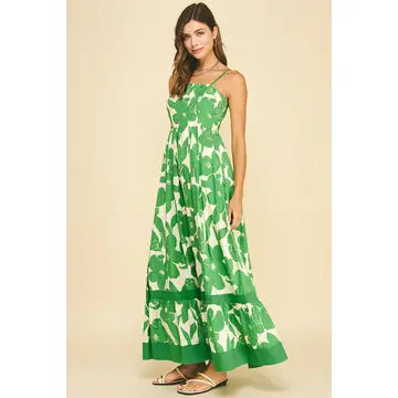 Pinch Floral Tiered Maxi Dress