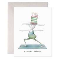 E.Frances Birthday Warrior Yoga Card