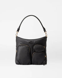 MZ Wallace Chelsea Hobo Black Lacquer