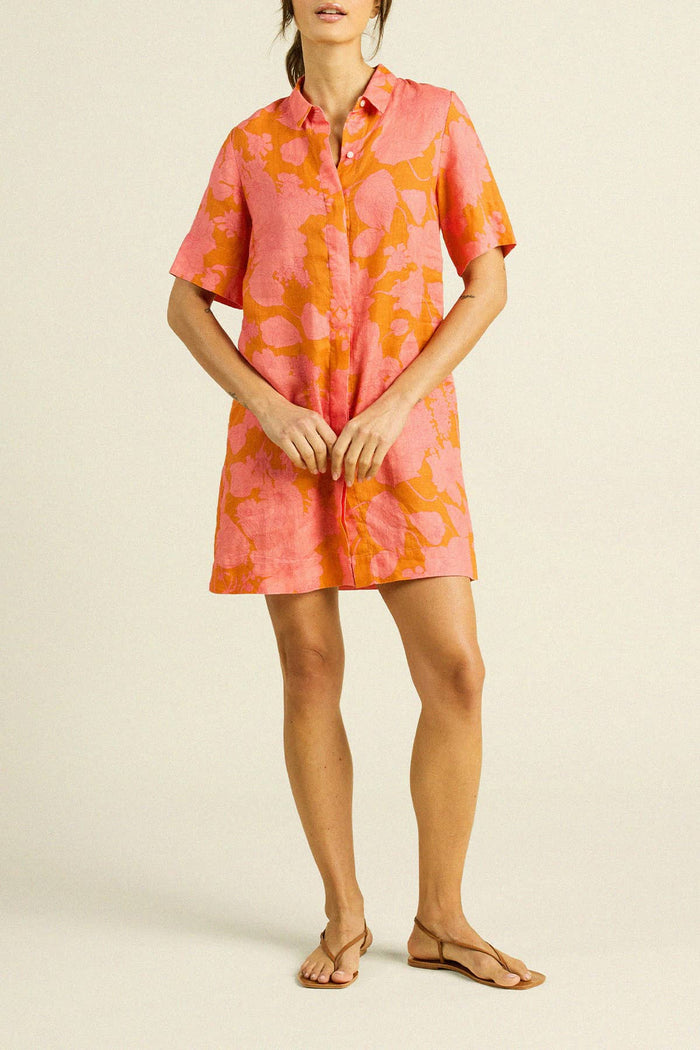 Trovata Birds of Paradis Dana Floral Print Top