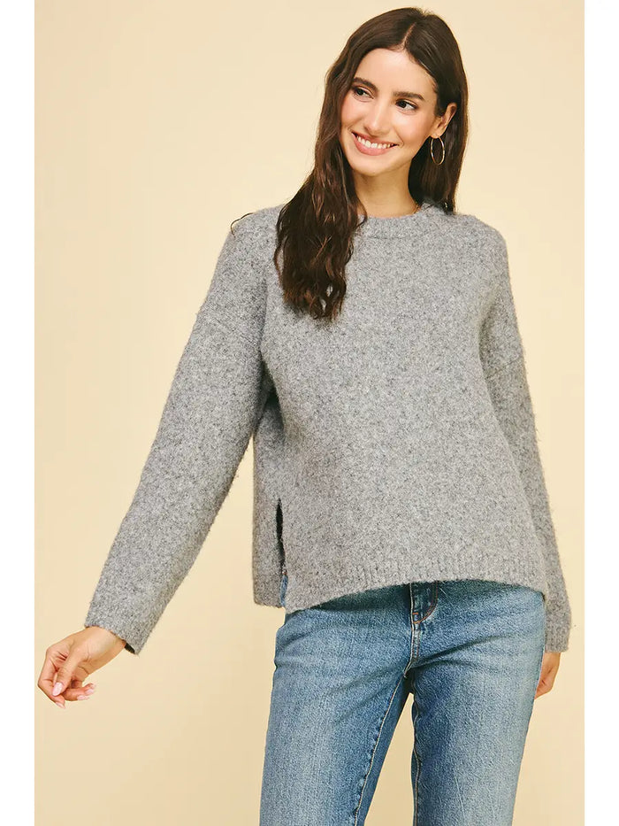 Pinch Soft Yarn Crew Sweater