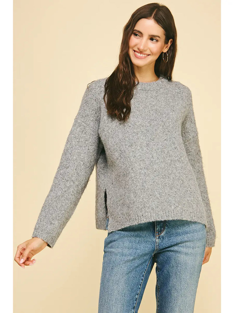 Pinch Soft Yarn Crew Sweater