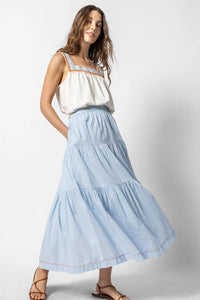 Lilla P Tiered Maxi Skirt