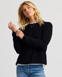 Pura Cashmere Cotton Fisherman Sweater