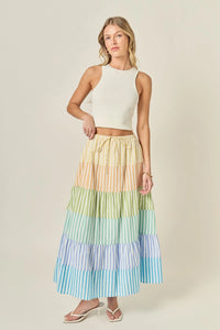 English Factory Pastel Tier Skirt