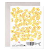 E.Frances Yellow Flowers Thank You Card