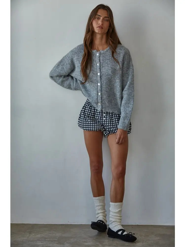 By Together Round Neck Cardigan
