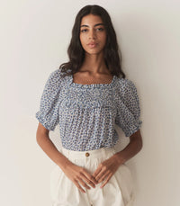 Doen Frances Floral Print Top