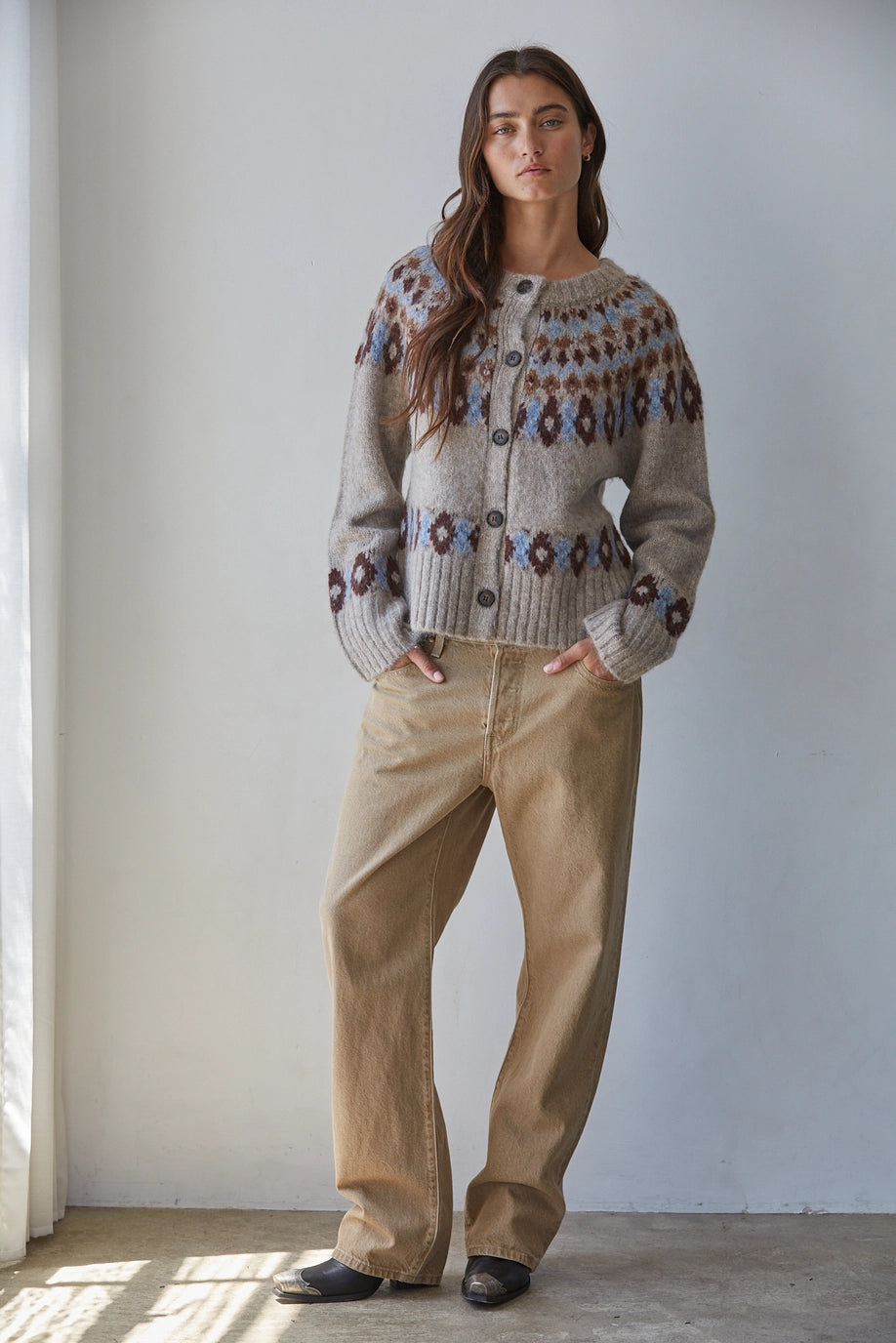 By Together Fair Isle Cardigan