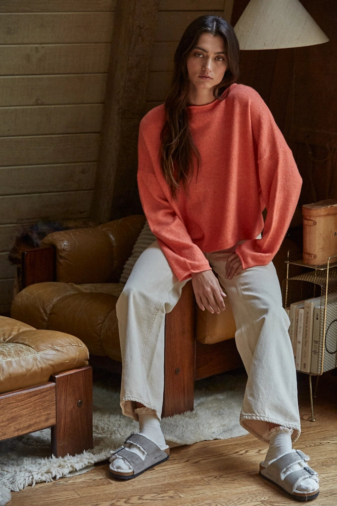 By Together Rolled Round Neck Sweater