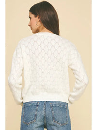 Pinch Textured Knit Sweater