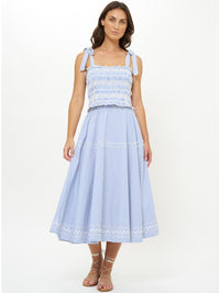 Oliphant Olivia Striped Skirt