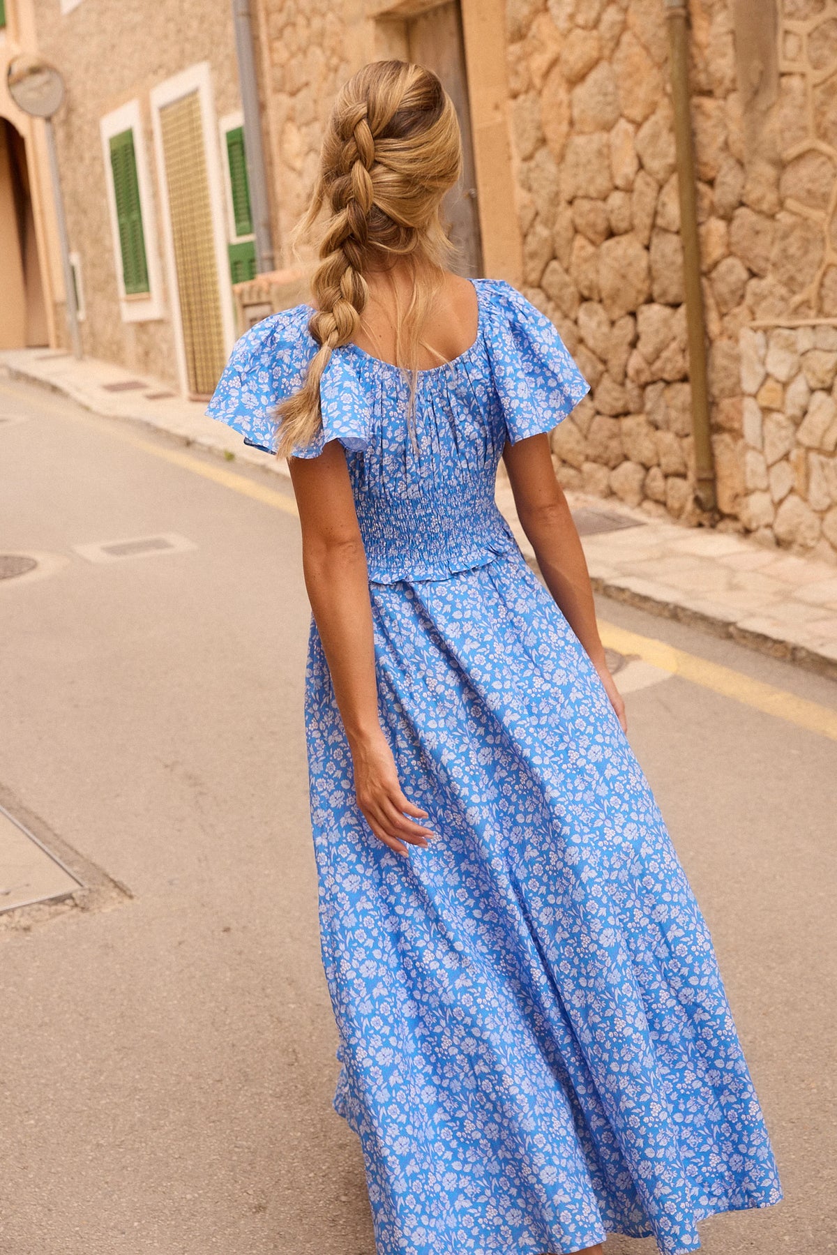 Oliphant Lilana Dress Ditsy Blue