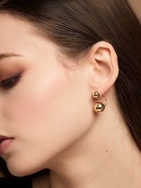 RHO Jewelry Double Bead Earring