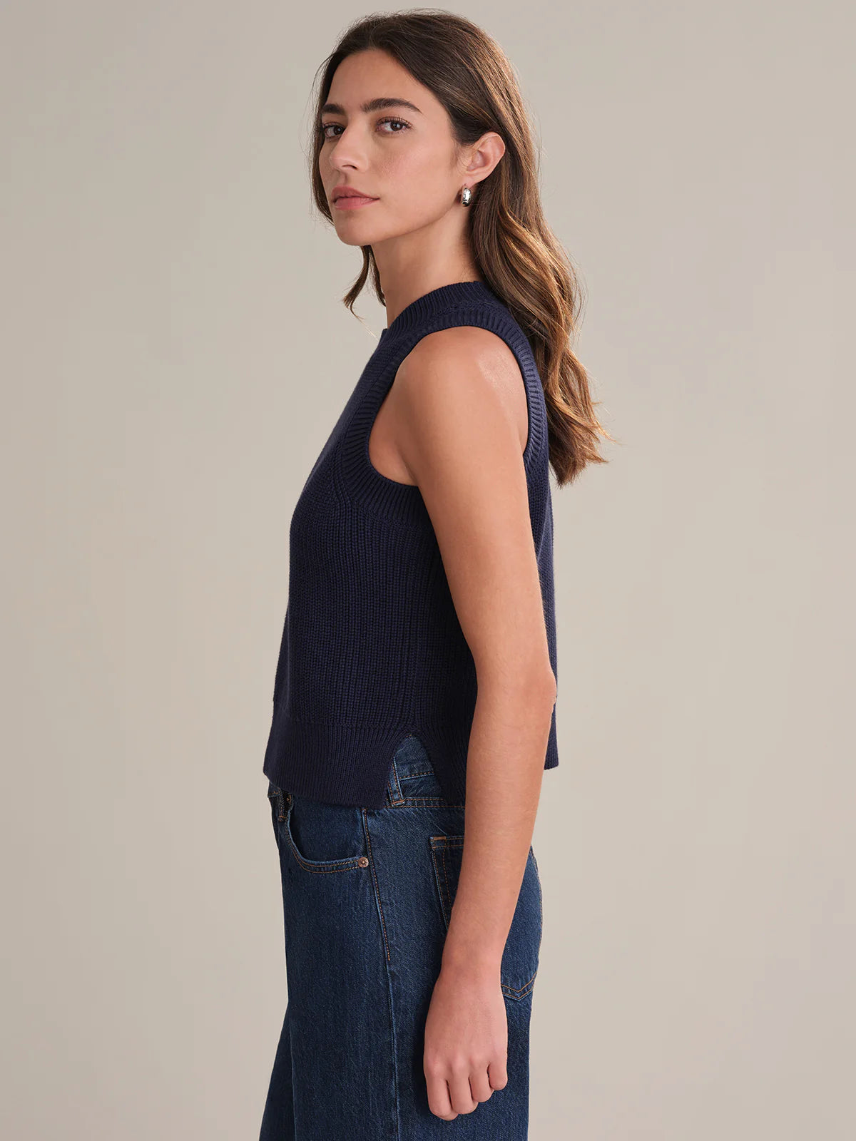 525 America Demi High Neck Crew Tank