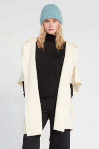 Look by M Fuzzy Block Beanie Hat