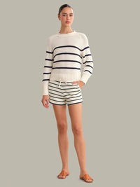 525 America Bay Stripe Sweater Short