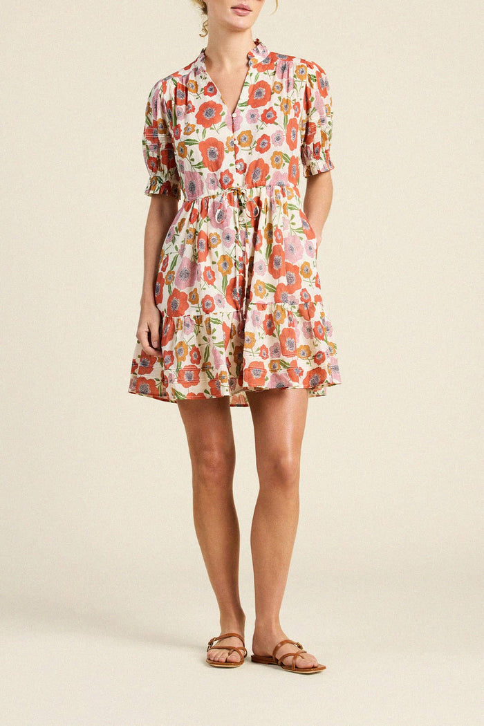 Trovata Birds of Paradis Phoebe Poppy Costa Dress
