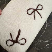 Ellison & Young Boucle Bow Cosmetic Case