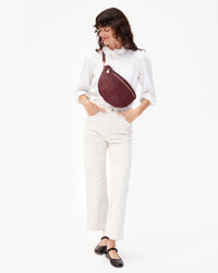 Clare V Grande Fanny Woven Zig Zag Bag